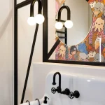 Bagno con piastrelle Kawaii - Progetto Maud Pierrot - Novoceram